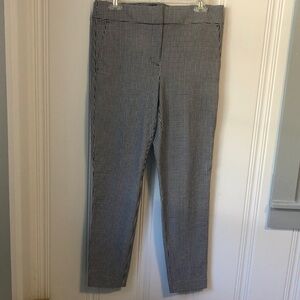 Black and white dress pants